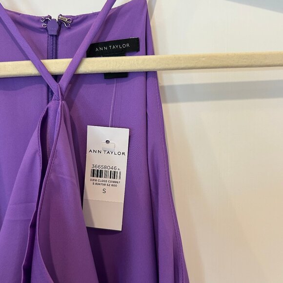 Ann Taylor Criss Cross Halter Maxi Dress NWT - Picture 2 of 3